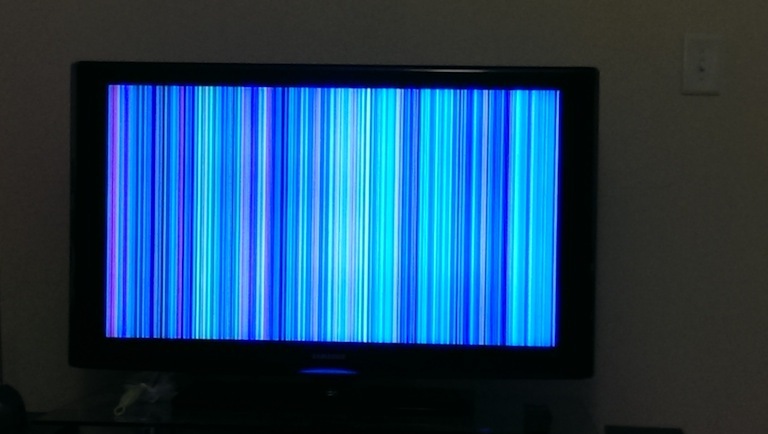 My TV on its deathbed